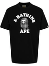 A BATHING APE BAPE CHECK COLLEGE T恤