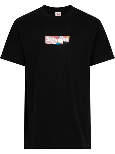 Supreme X Emilio Pucci Box Logo T-shirt In Schwarz