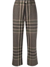JEJIA CROPPED CHECK TROUSERS