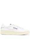 Autry Low Sneaker With Perforated Detailing And Rubber Sole In Weiss