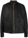 AJMONE ZIP-UP LEATHER JACKET