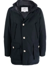 WOOLRICH DOWN-FEATHER HOODED COAT