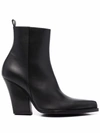 Magda Butrym Cowboy Boots In Schwarz