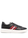 Bally Mylton Striped Low-top Sneakers In Schwarz