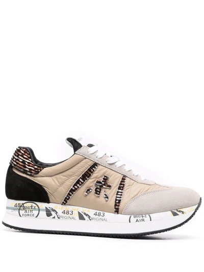 スニーカー PREMIATA Women Sneakers 419648 CONNY Beige Women's Sneakers Premiata Conny Beige Glitter | Shop at Derna.it
