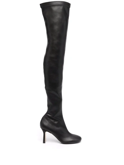 Stella Mccartney Above-knee 75mm Boots In Black