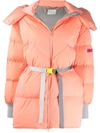 Stella Mccartney Kayla Quilted Puffer Jacket In Orange