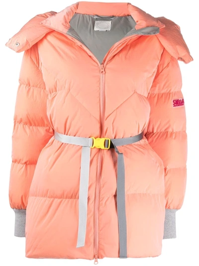 Stella Mccartney Kayla Quilted Puffer Jacket In Orange