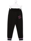 Monnalisa Logo-print Track Pants In 黑色