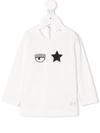 Chiara Ferragni White New Born T-shirt With Print In 白色