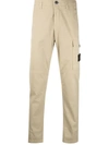 STONE ISLAND LOGO PATCH CARGO TROUSERS