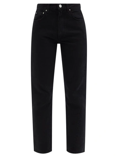 Totême Toteme Denim Jeans With Twisted Seams In Black