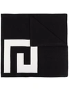 GIVENCHY LOGO-PRINT KNITTED SCARF