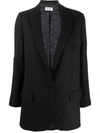 Zadig & Voltaire Star-embellished Regular-fit Stretch-weave Blazer In Black