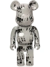 Medicom Toy Be@rbrick Andy Warhol's Elvis Presley 1000% Figure In Grey