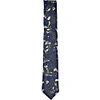 Lords Of Harlech Lotus Charcoal Tie In Charcoal