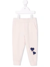 Monnalisa Logo-embroidered Track Pants In Pink