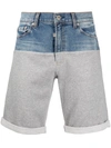 Romeo Hunte Light-wash Denim Shorts In Blue