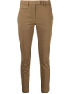 DONDUP SKINNY-CUT COTTON TROUSERS
