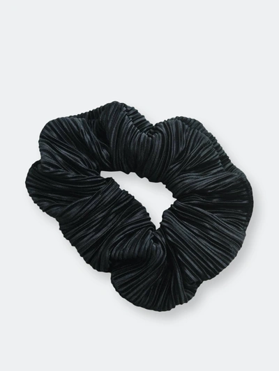 Chimmi We Are  Pleated Scrunchie In Black