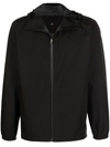 Romeo Hunte Logo Print Zip-front Jacket In Black