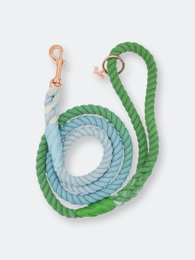 Sassy Woof Rope Leash In Green