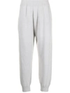 Helmut Lang Corduroy-detail Track Pants In Grau
