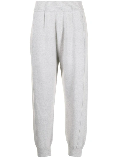 Helmut Lang Corduroy-detail Track Pants In Grau