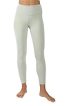 90 Degree By Reflex Printed High Rise Leggings In Silver Green