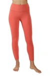 90 Degree By Reflex Printed High Rise Leggings In Burnished Sunset