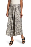 Patrizia Luca Snake Skin Print Wide Leg Pants In Grey Snake