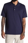 Pga Tour Solid Polo Shirt In Peacoat