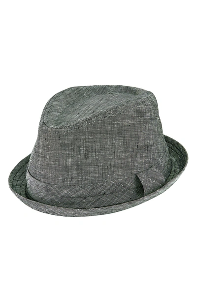 San Diego Hat Cut & Sew Porkpie Fedora Hat In Grey