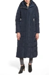 Cole Haan Signature Cole Haan Quilted Coat With Inner Bib In Navy