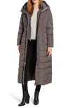 Cole Haan Signature Cole Haan Quilted Coat With Inner Bib In Carbon