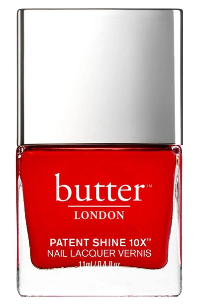Butter London 'patent Shine 10x®' Nail Lacquer In Her Majestys Red