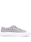 GIVENCHY JACQUARD 4G CITY SNEAKERS,BH0050H0VC004