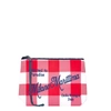 Mc2 Saint Barth Milano Marittima Gingham Print Scuba Pochette