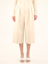 The Row Flash Wool And Silk-blend Shorts In White
