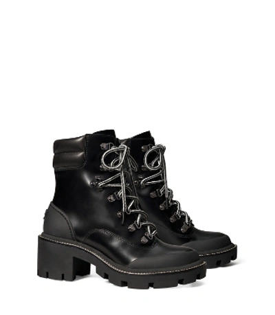 Tory Burch Lug-sole Hiker Ankle Boots In Perfect Black/perfect Black