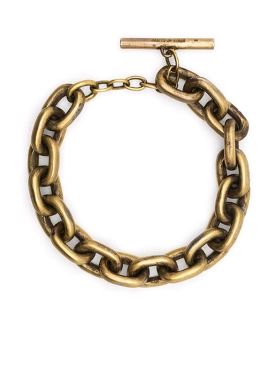 Parts Of Four Toggle Chain Bracelet In Gold