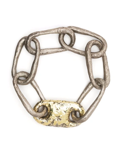 Parts Of Four Roman Medium Link Bracelet In Silber