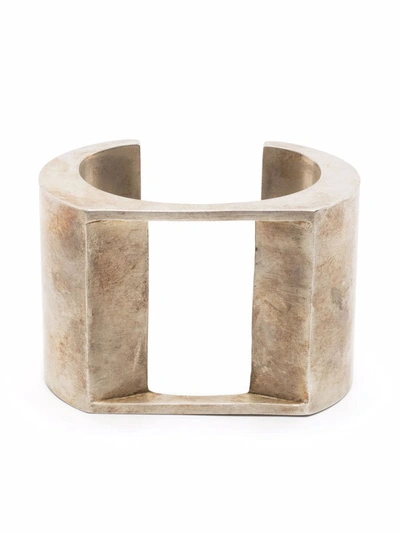 Parts Of Four Crescent Plane Gateway Bracelet In Acid Silver