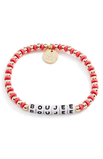 Little Words Project Boujee Stretch Bracelet In Magenta