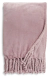 Nordstrom Bliss Plush Throw In Purple Fog