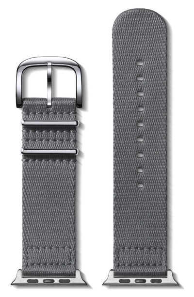 Shinola Nylon 24mm Nato Apple Watch® Watchband In Grey