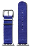 Shinola Nylon 24mm Nato Apple Watch® Watchband In Cobalt Silver