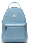 Herschel Supply Co Nova Mid Volume Backpack In Light Denim Crosshatch