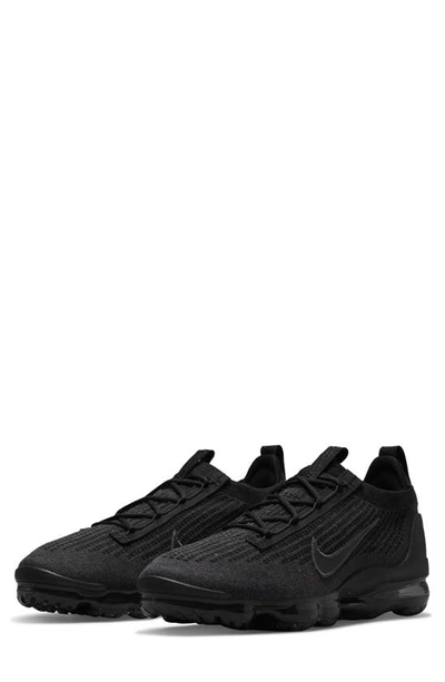 Nike Men's Air Vapormax 2021 Fk Running Sneakers From Finish Line In Black