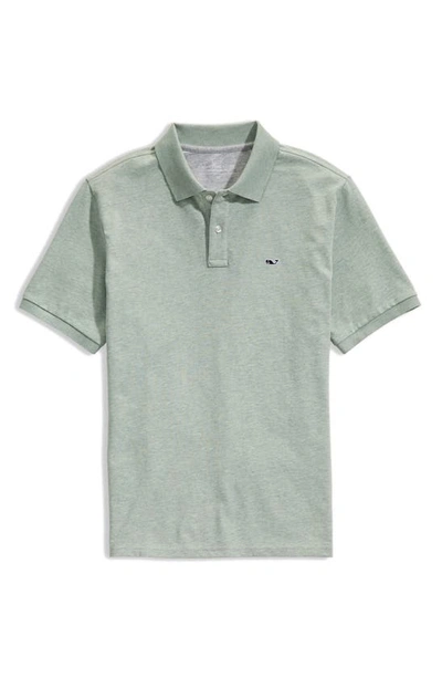 Vineyard Vines Edgartown Piqué Performance Polo In Sage Olive